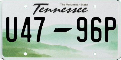 TN license plate U4796P