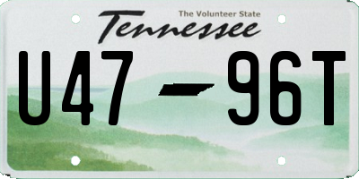 TN license plate U4796T