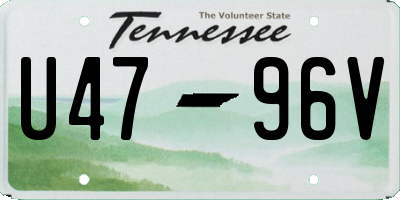 TN license plate U4796V