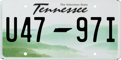 TN license plate U4797I