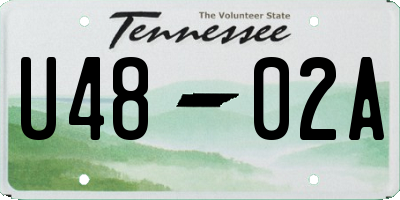 TN license plate U4802A