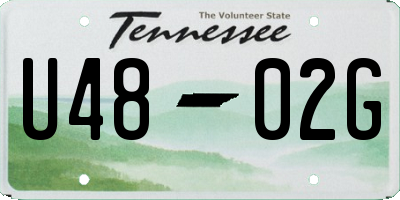 TN license plate U4802G