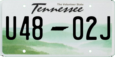 TN license plate U4802J