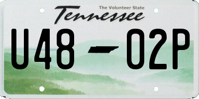 TN license plate U4802P