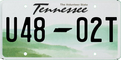 TN license plate U4802T