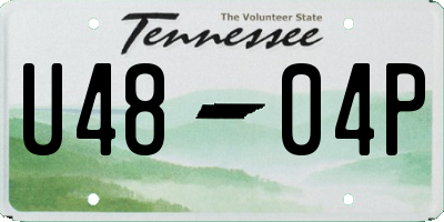 TN license plate U4804P