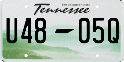 TN license plate U4805Q