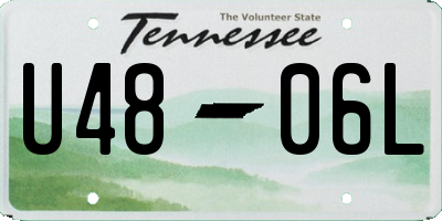 TN license plate U4806L