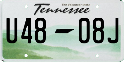 TN license plate U4808J