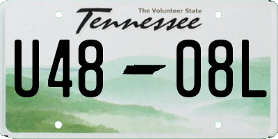 TN license plate U4808L