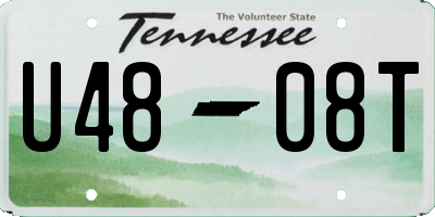 TN license plate U4808T
