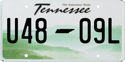 TN license plate U4809L