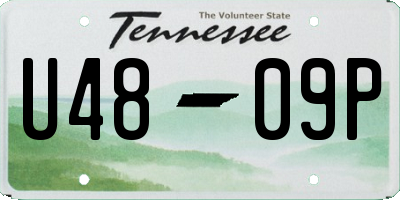 TN license plate U4809P