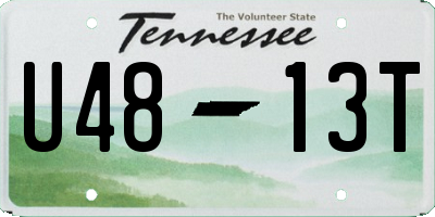 TN license plate U4813T