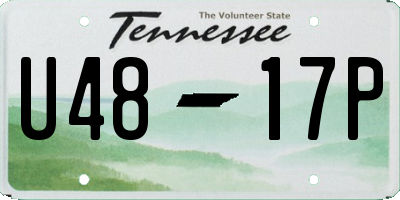TN license plate U4817P