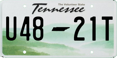 TN license plate U4821T