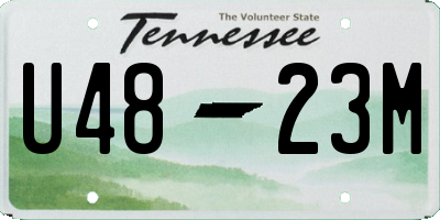 TN license plate U4823M
