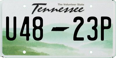 TN license plate U4823P