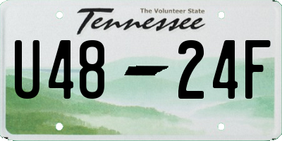 TN license plate U4824F