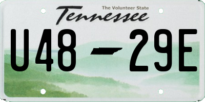TN license plate U4829E