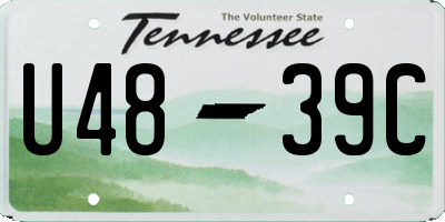 TN license plate U4839C