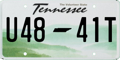 TN license plate U4841T