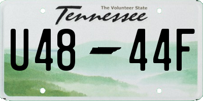 TN license plate U4844F