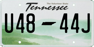 TN license plate U4844J