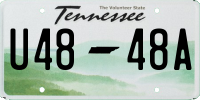 TN license plate U4848A