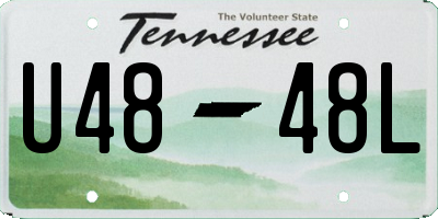 TN license plate U4848L