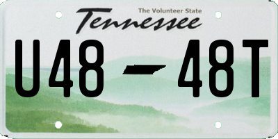 TN license plate U4848T
