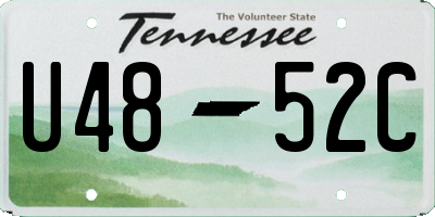 TN license plate U4852C