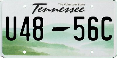 TN license plate U4856C