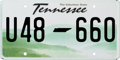 TN license plate U4866O