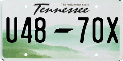 TN license plate U4870X
