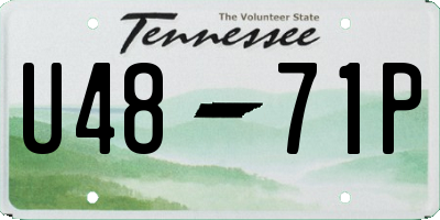 TN license plate U4871P