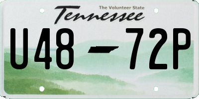 TN license plate U4872P