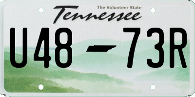 TN license plate U4873R