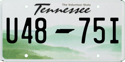 TN license plate U4875I