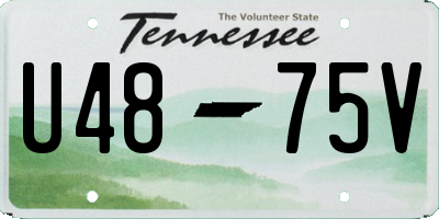 TN license plate U4875V