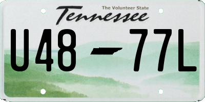 TN license plate U4877L