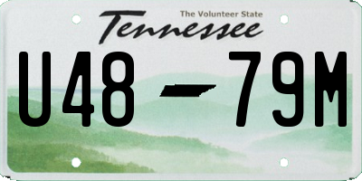TN license plate U4879M