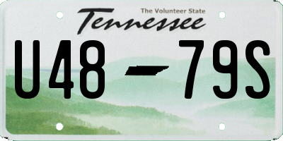 TN license plate U4879S