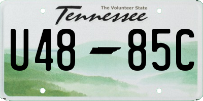 TN license plate U4885C