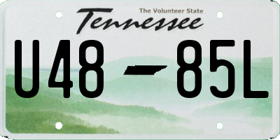 TN license plate U4885L