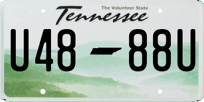 TN license plate U4888U