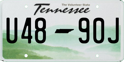 TN license plate U4890J