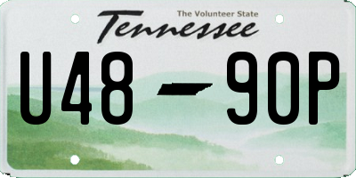 TN license plate U4890P