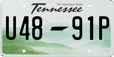 TN license plate U4891P