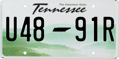 TN license plate U4891R